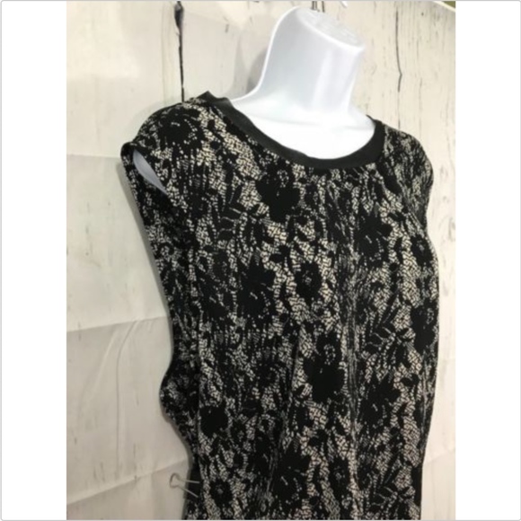 Who What Wear Black and White Lace Tank Top - Picture 5 of 5